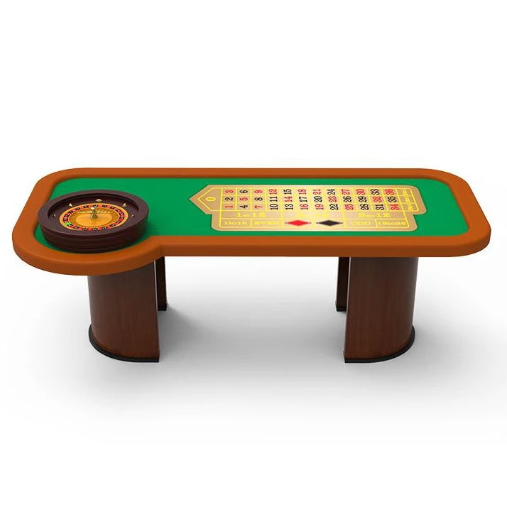 Wooden Roulette Wheel Table for Casino Gaming